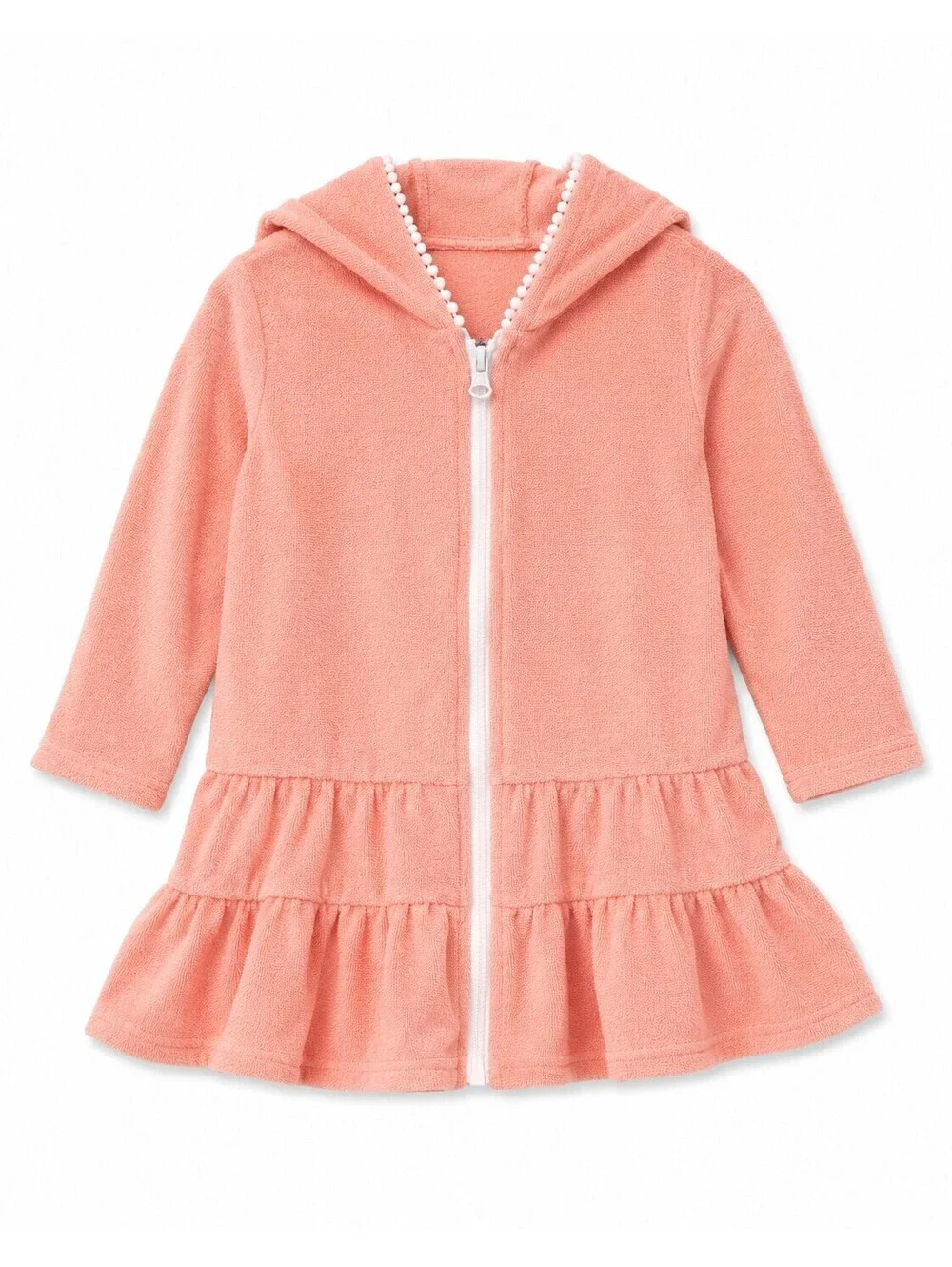 Long Sleeve Toddler Hooded Coverup for Dance or Swim
